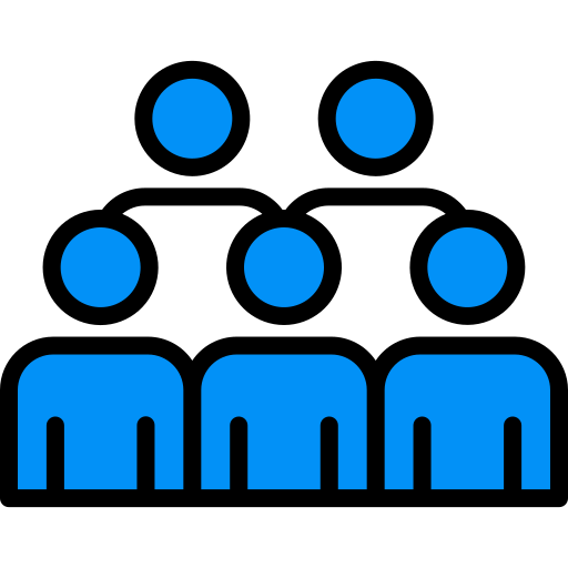 Group Generic Outline Color icon