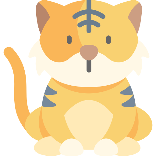 tiger Kawaii Flat icon