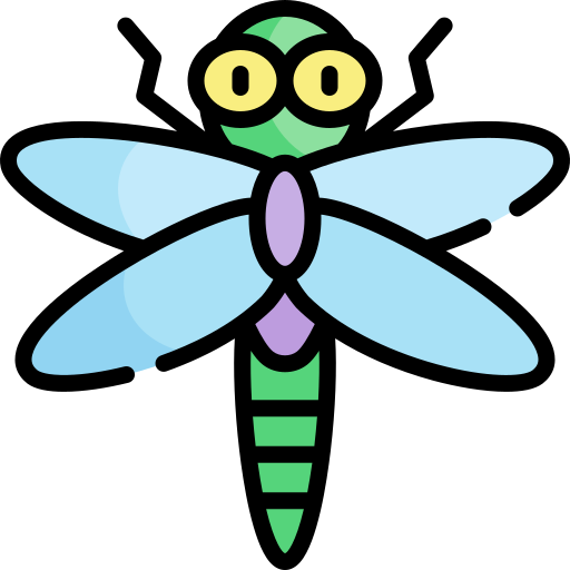 Dragonfly Kawaii Lineal color icon