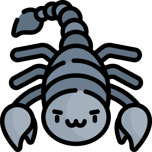 Scorpion Kawaii Lineal color icon