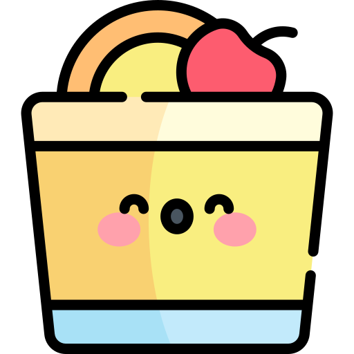 Whiskey sour Kawaii Lineal color icon