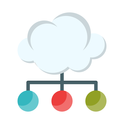 Cloud network Generic Flat icon