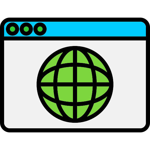 browser Generic Outline Color icon