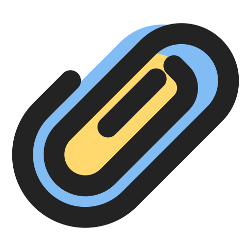 Attach Generic Outline Color icon