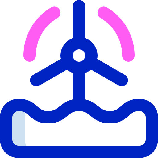 풍력 터빈 Super Basic Orbit Color icon