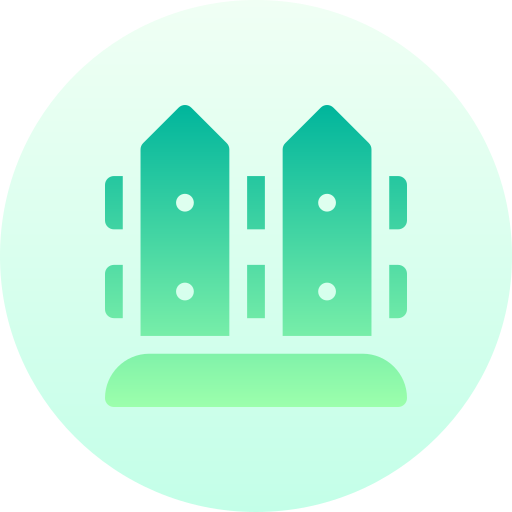 Fence Basic Gradient Circular icon