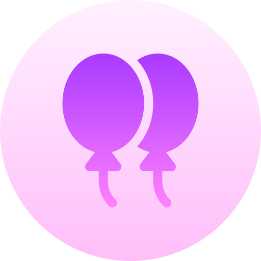 Balloons Basic Gradient Circular icon