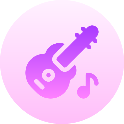 gitarre Basic Gradient Circular icon