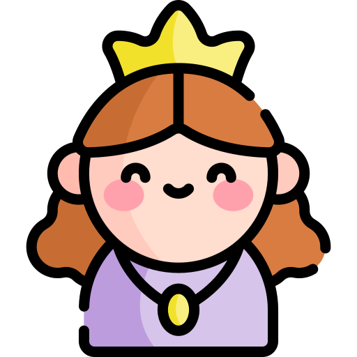 regina Kawaii Lineal color icona