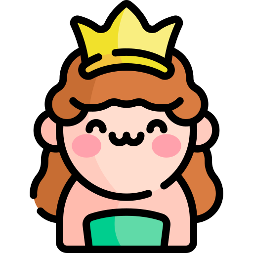 prinzessin Kawaii Lineal color icon