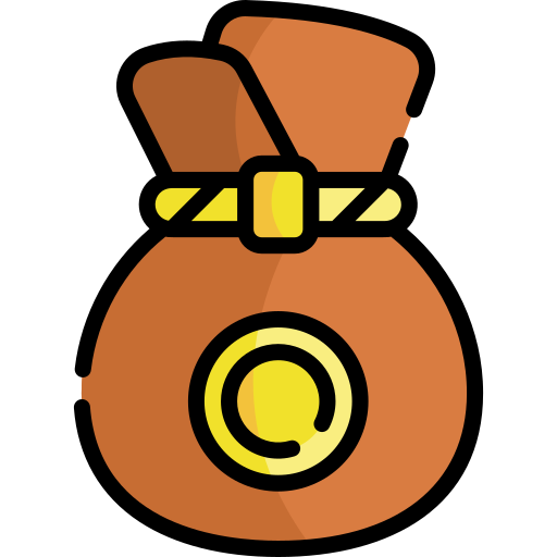 bolsa de dinero Kawaii Lineal color icono