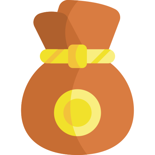 Money bag Kawaii Flat icon