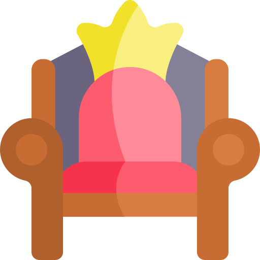 trono Kawaii Flat icono