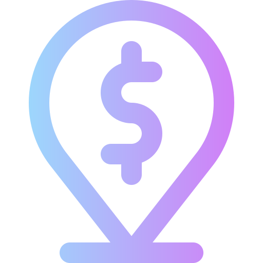 Dollar Super Basic Rounded Gradient icon