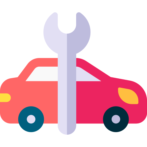 auto onderhoud Basic Rounded Flat icoon