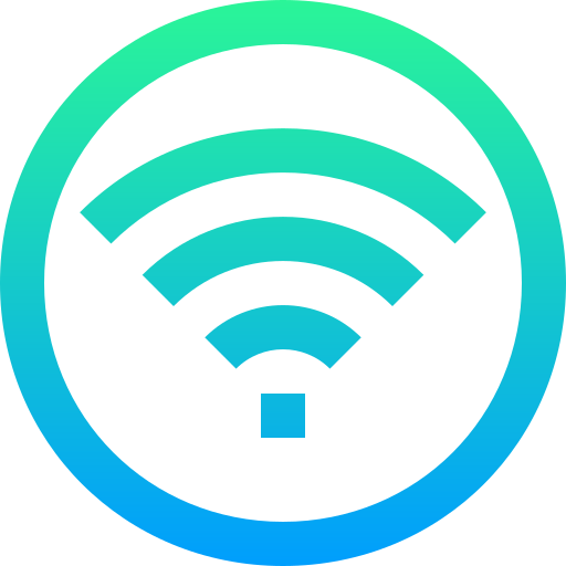 Free wifi Super Basic Straight Gradient icon