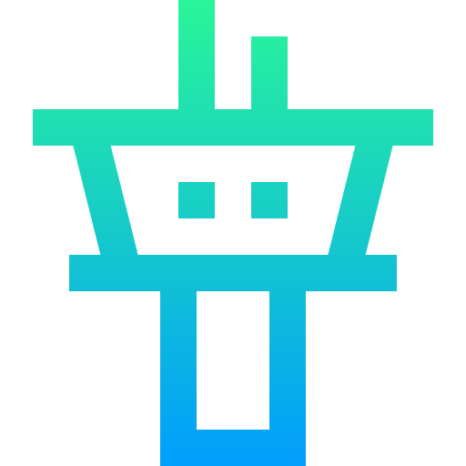 torre de control Super Basic Straight Gradient icono