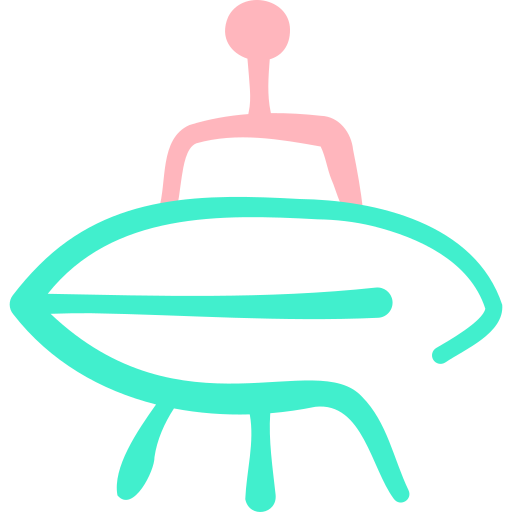 ufo Basic Hand Drawn Color icon