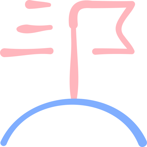 bandiera Basic Hand Drawn Color icona
