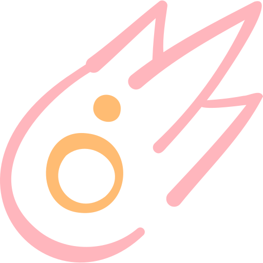 혜성 Basic Hand Drawn Color icon