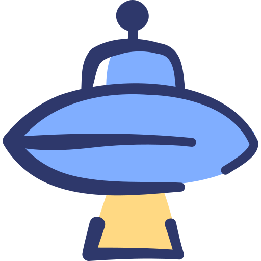 ufo Basic Hand Drawn Lineal Color icon