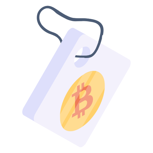 Bitcoin tag Generic Isometric icon