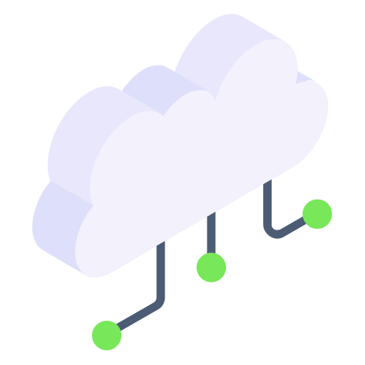 Cloud computing Generic Isometric icon