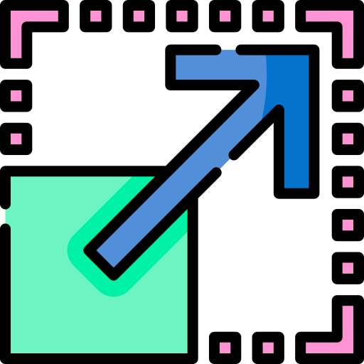 Resize Special Lineal color icon