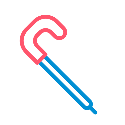 지팡이 Generic Outline Color icon