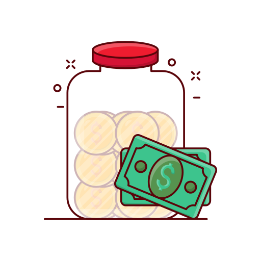 Savings Vector Stall Lineal Color icon