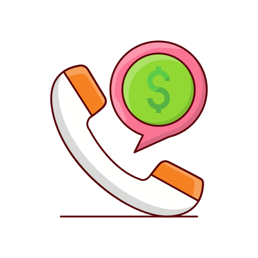 Call Vector Stall Lineal Color icon