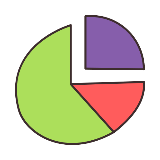 Market share Generic Hand Drawn Color icon