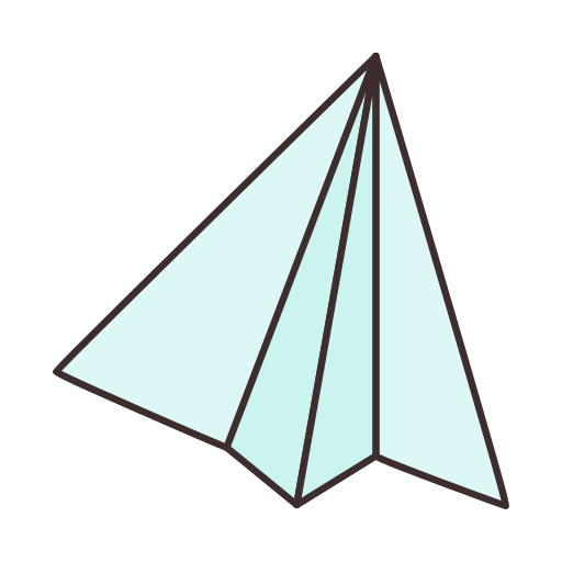 avion de papel Generic Hand Drawn Color icono