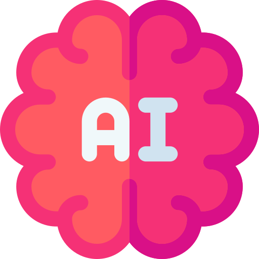 kunstmatige intelligentie Basic Rounded Flat icoon