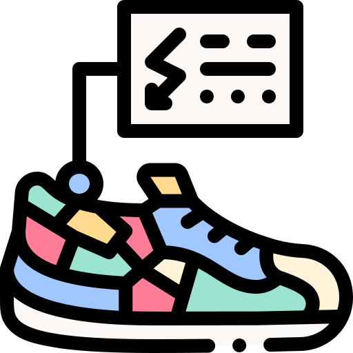scarpe da ginnastica Detailed Rounded Lineal color icona