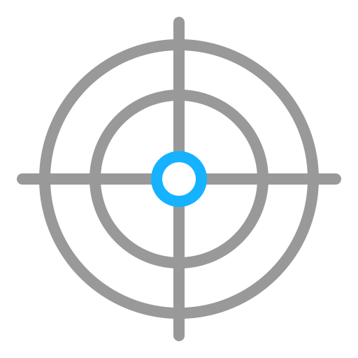 bersaglio Generic Outline Color icona