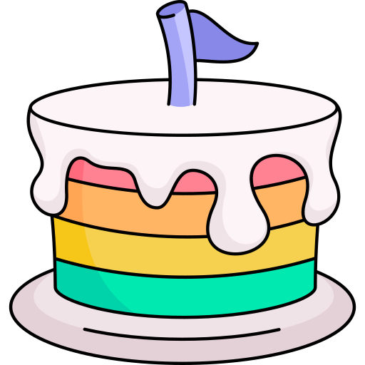 kuchen Generic Thin Outline Color icon