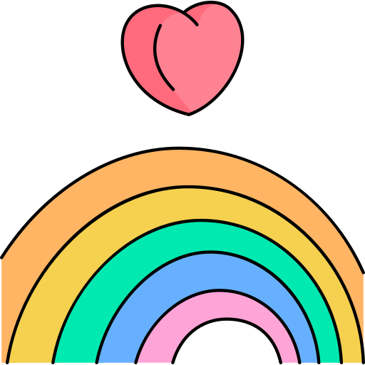 虹 Generic Thin Outline Color icon