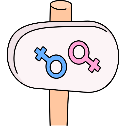 Гендерный символ Generic Thin Outline Color иконка