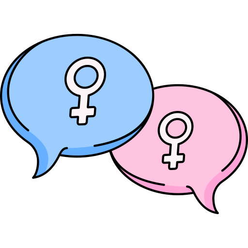 Gender Generic Thin Outline Color icon