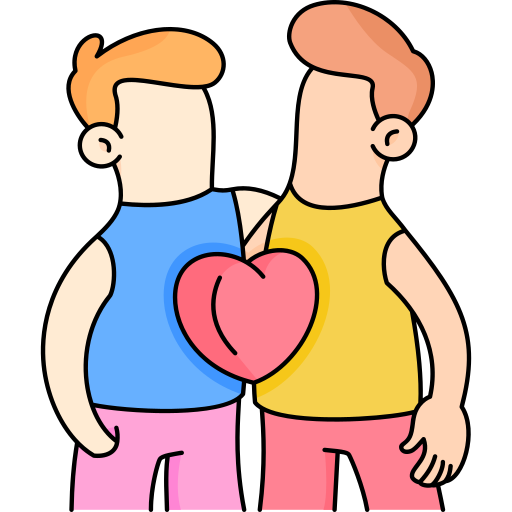 casal Generic Thin Outline Color Ícone