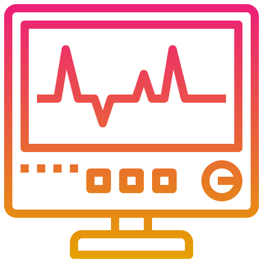 electrocardiograma Generic Gradient icono