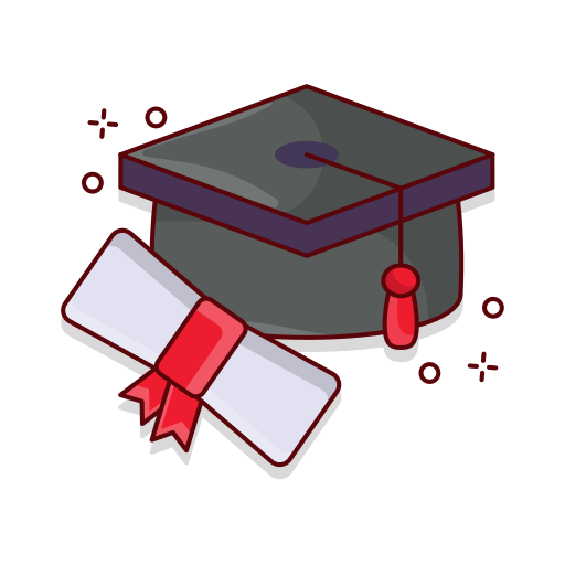 Diploma Vector Stall Lineal Color icon
