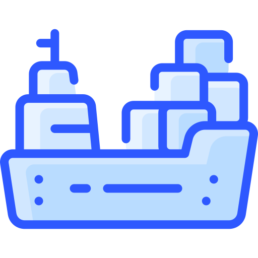 Container ship Vitaliy Gorbachev Blue icon