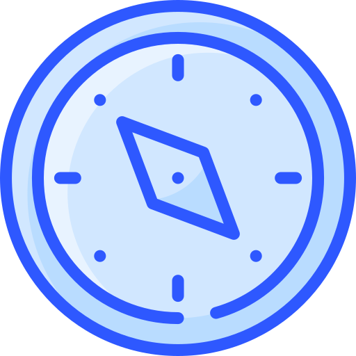 方位磁針 Vitaliy Gorbachev Blue icon