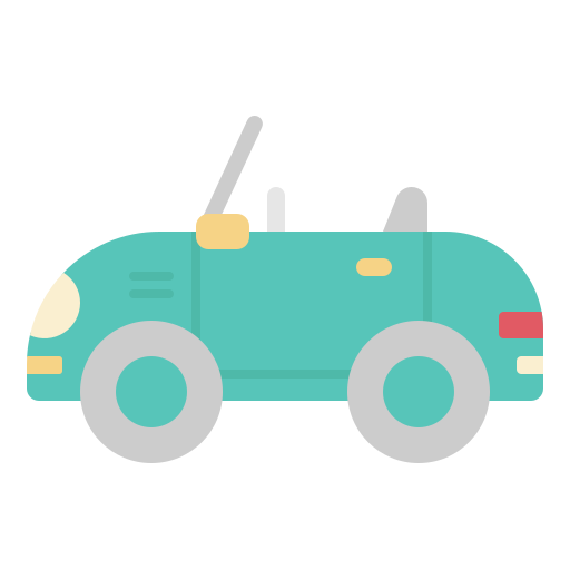 cabrio Generic Flat icoon