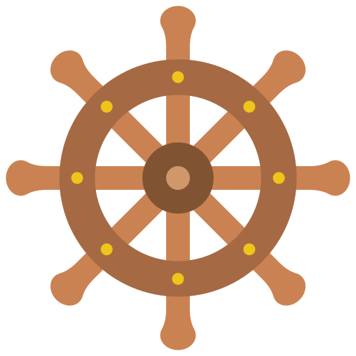 Ship wheel Basic Miscellany Flat icon