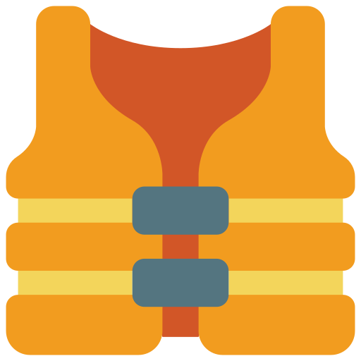 chaleco salvavidas Basic Miscellany Flat icono