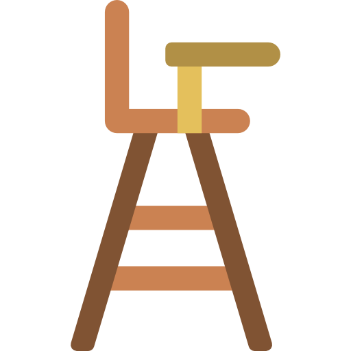 silla alta Basic Miscellany Flat icono