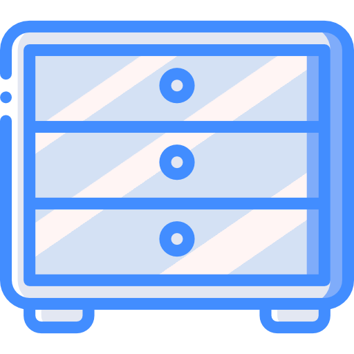 Drawers Basic Miscellany Blue icon